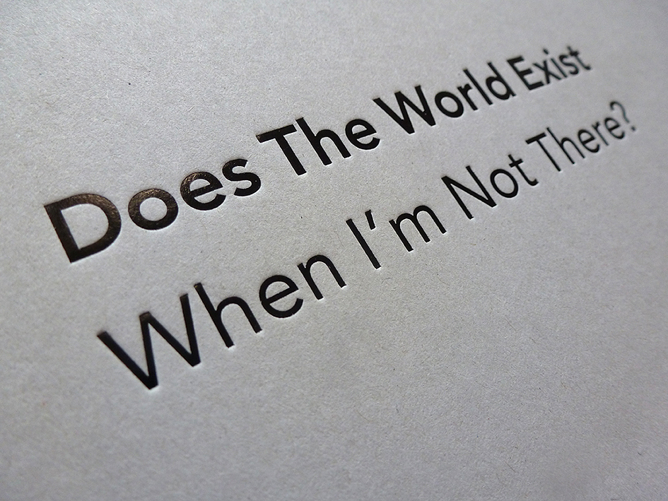 Detail of Simon Faithfull – Does The World Exist When I'm Not There?