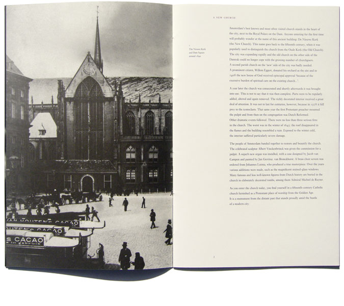 Detail of De Nieuwe Kerk –<br/>Brochure