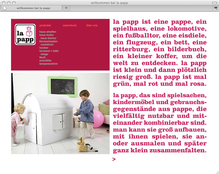 Detail of la papp, Berlin –<br/>Website